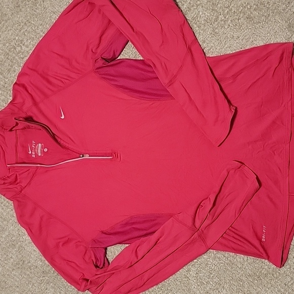 Nike Dri-Fit ladies medium pink Activewear long sleeve workout shirt - Picture 1 of 3